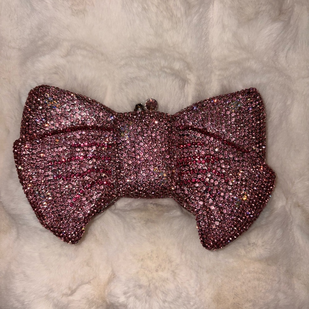 Sparkling Pink Bow Clutch